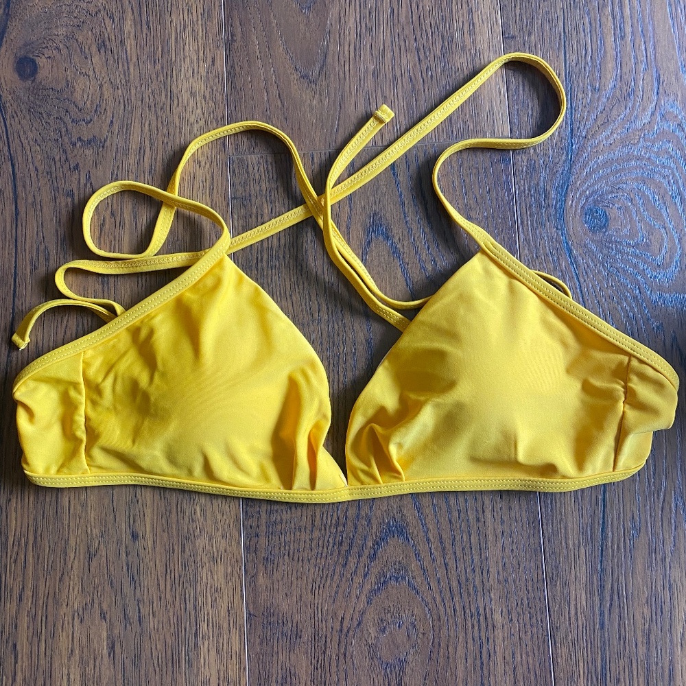 Yellow Bikini Top